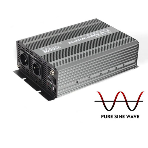 Инвертор на напрежение 12V - 230V чиста синусоида USB 2000W