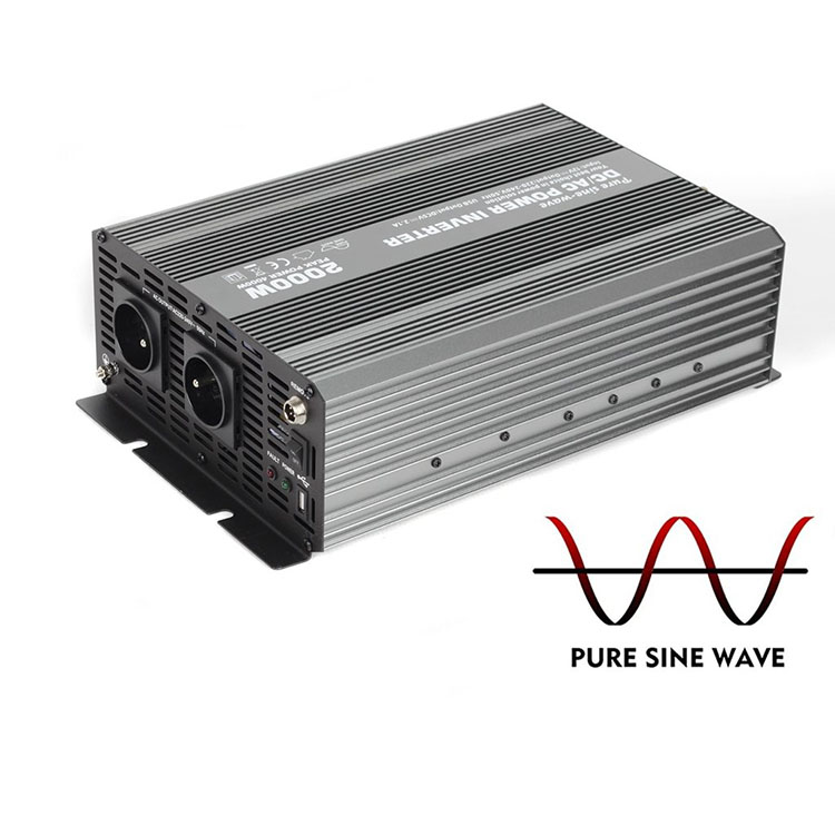 Инвертор на напрежение 12V - 230V чиста синусоида USB 2000W