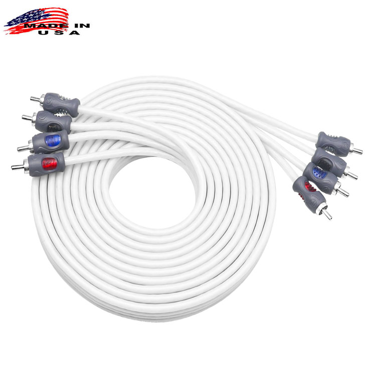 Морски чинч кабел Recoil Marine RMI212 OFC 2RCA 4-канален 360cm