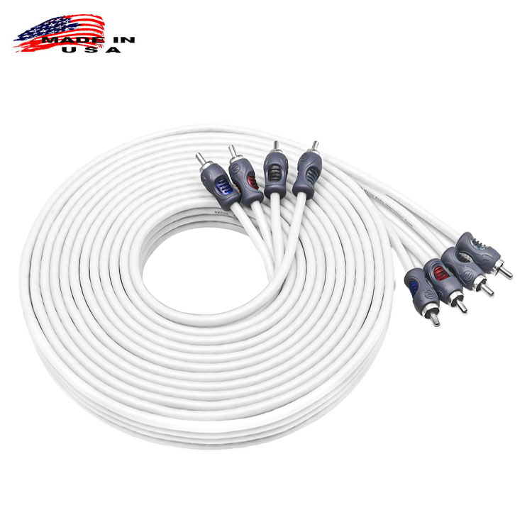Морски чинч кабел Recoil Marine RMI417 OFC 4RCA 4-канален 510cm